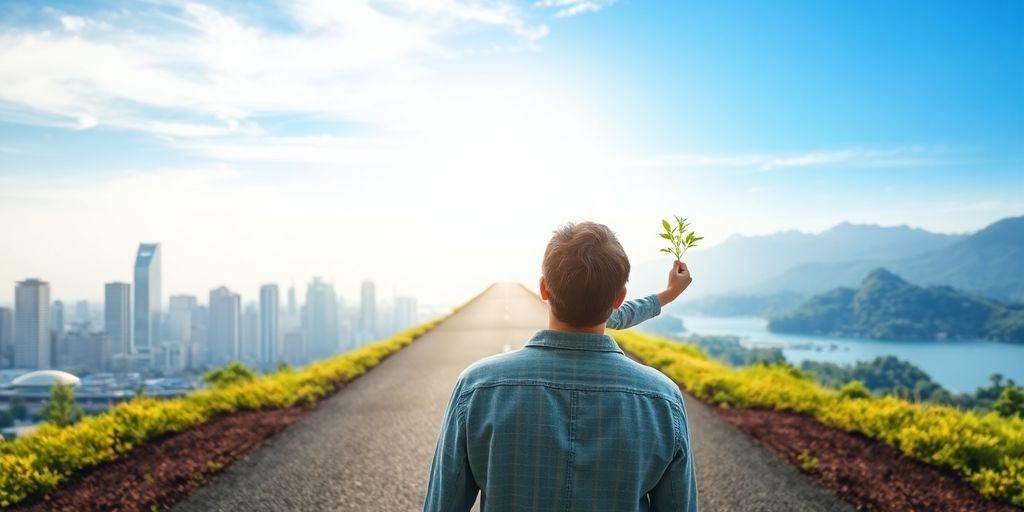 Future planning, growth, financial success, clear path.