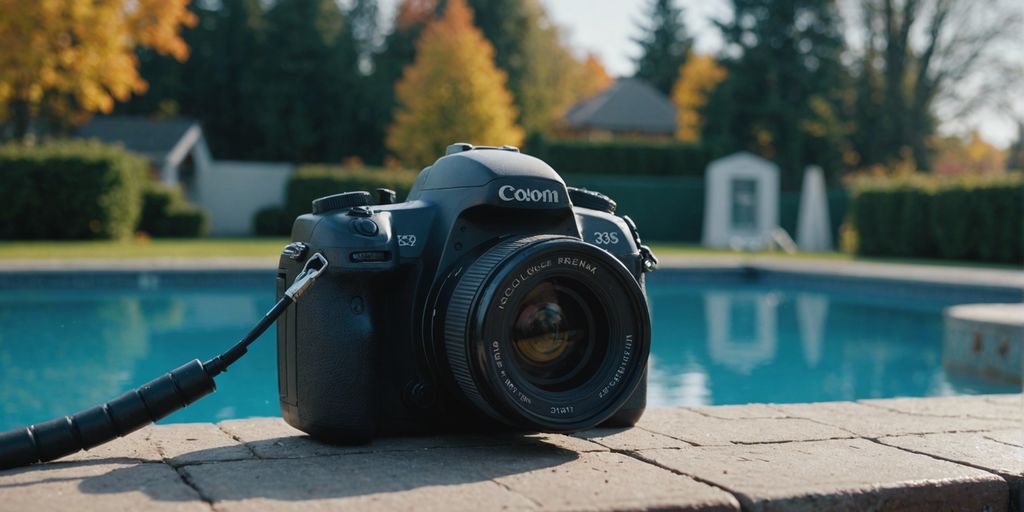Pool equipment turned off for winter maintenance.