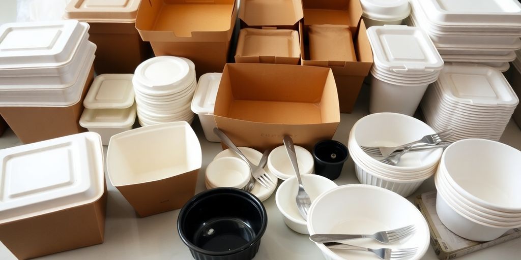 Croydon restaurant offering eco-friendly food packaging.