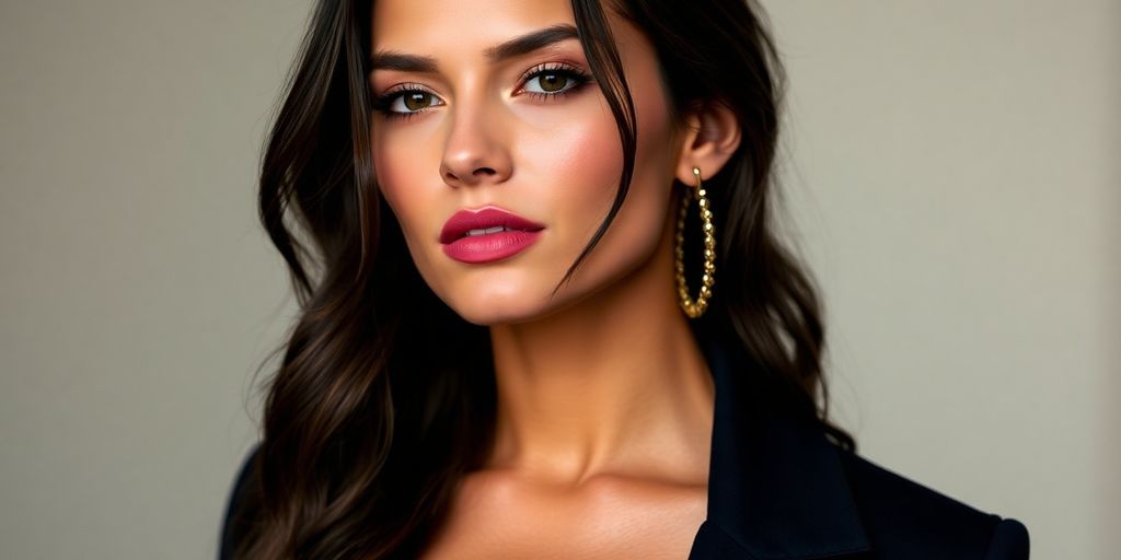 Emily Ratajkowski in a stylish pose, looking confident.