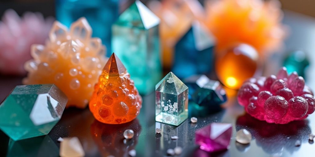 Cristalli colorati con strutture uniche
