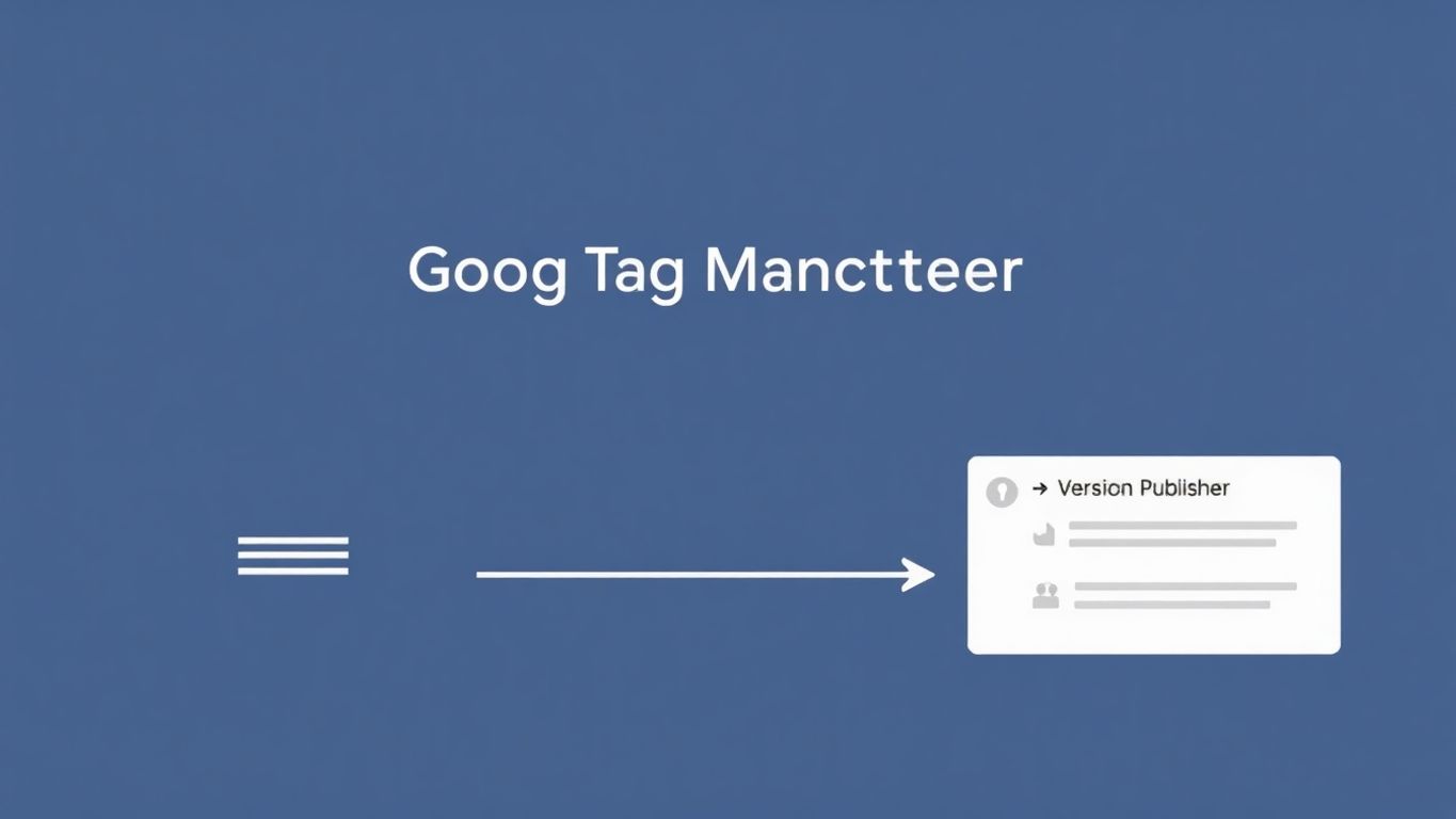 Illustrasjon av publisering i Google Tag Manager.