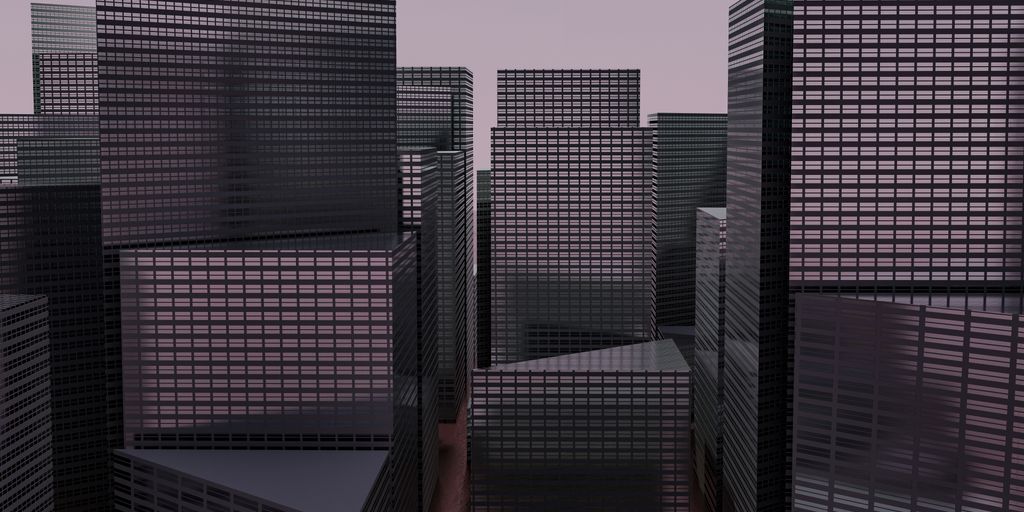 A group of tall buildings sitting next to each other