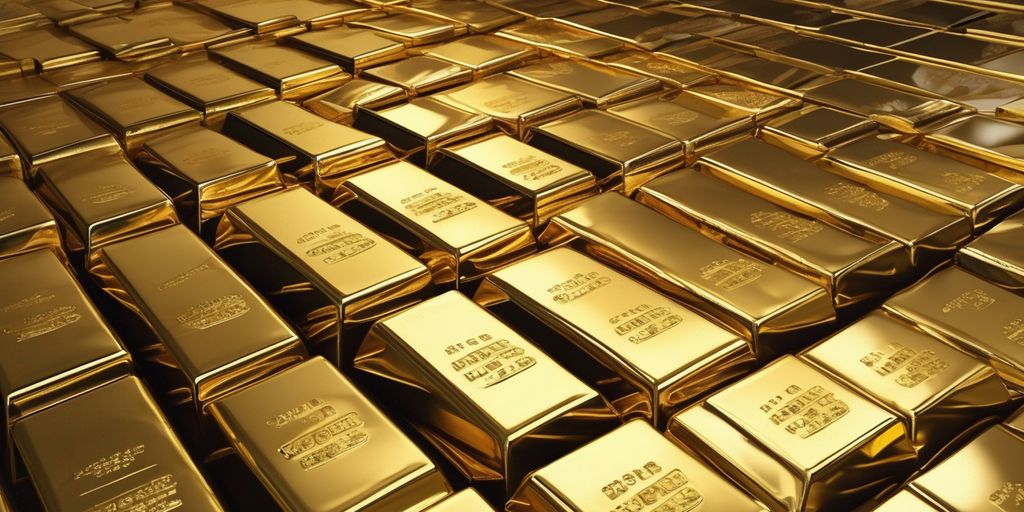 gold bars in a bank vault