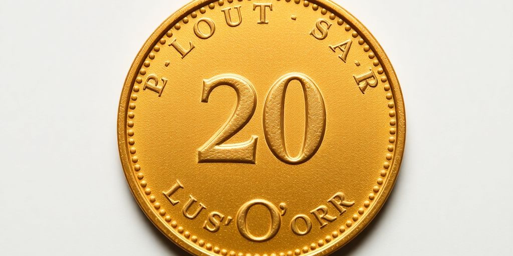 Un Louis d'Or de 20 francs en or.