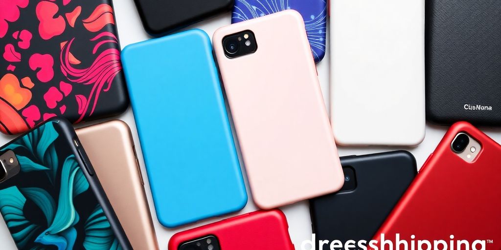 Stylish phone cases in various designs and colors