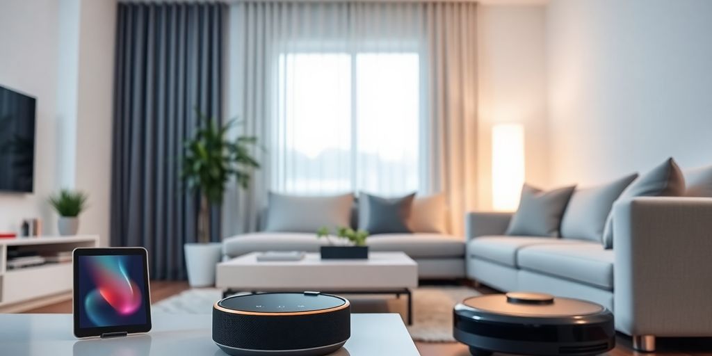 Vernetztes Smart Home mit integrierten Geräten