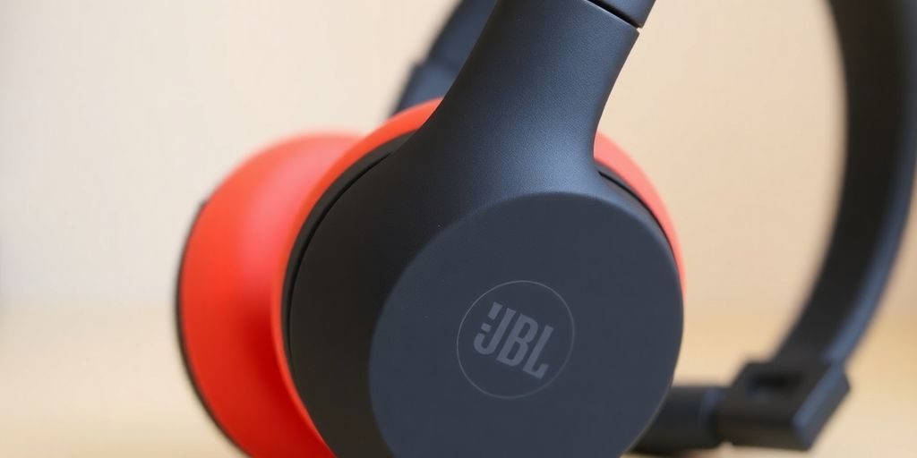 Fones de ouvido JBL Wave Flex em destaque.
