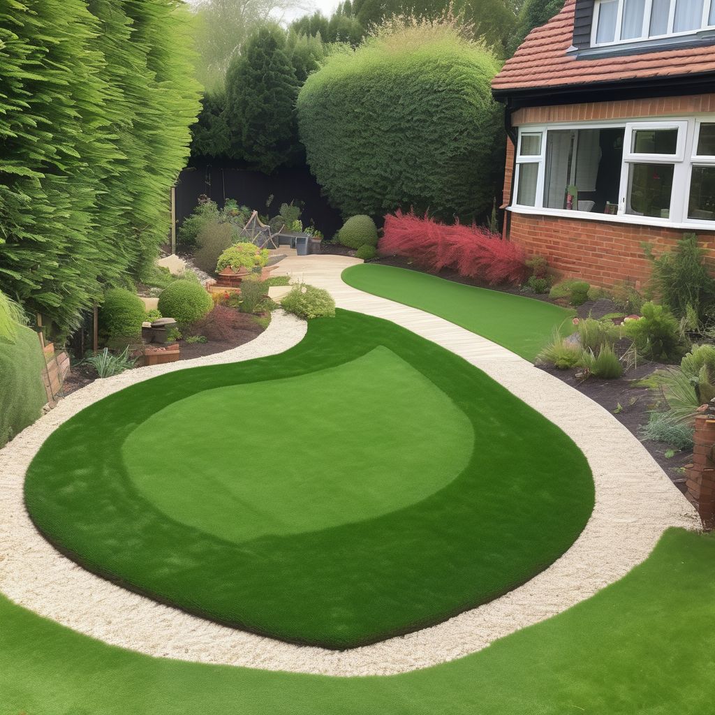 professional turfing service in action suburban garden