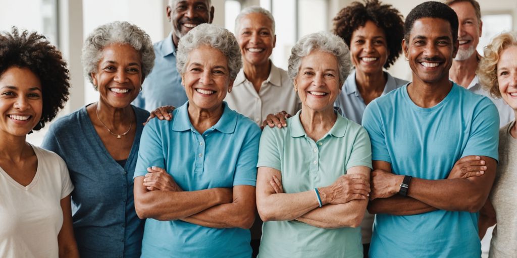 People of all ages showing band-aids after vaccination