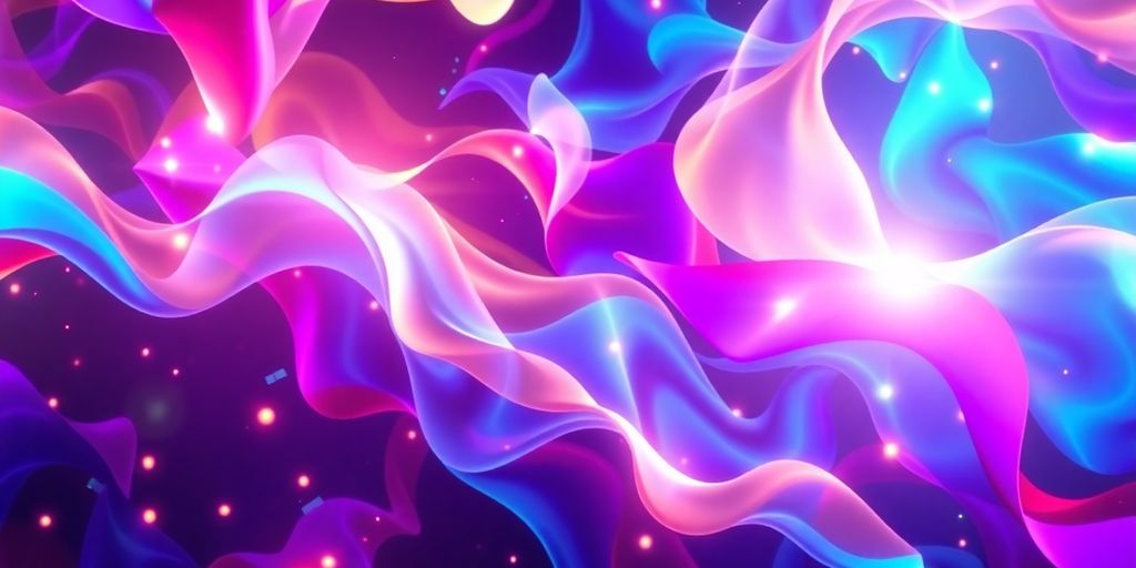 AI video creation interface with creative visuals.