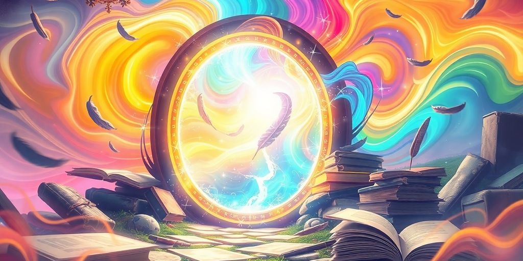 Illustrative image of a fanfic generator.