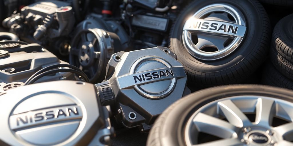 Nissan car parts and cash.