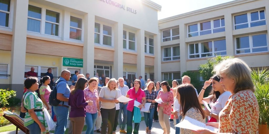 Mairie et communauté travaillant ensemble pour l'efficacité énergétique.
