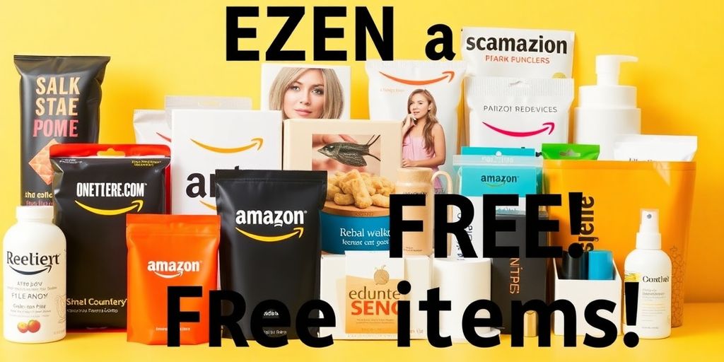 Amazon products with review symbols.