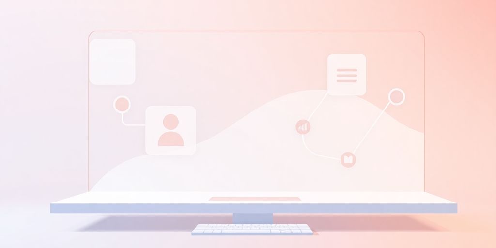 Minimalist illustration of a digital feedback platform.
