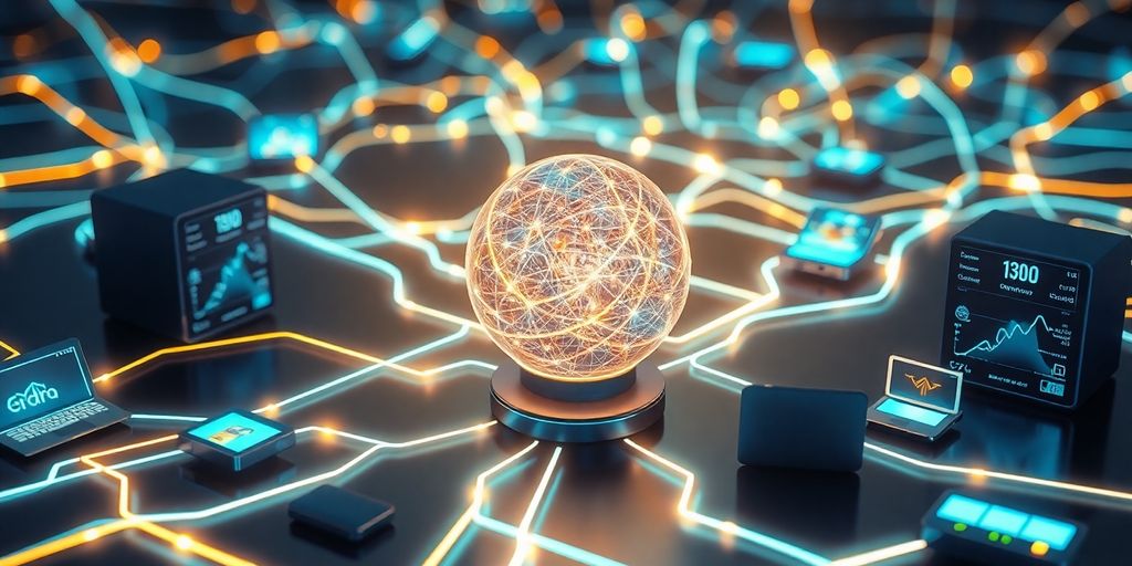 Digital interconnectedness, data streams.