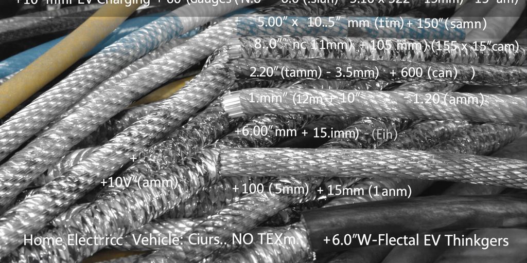 Variety of wire gauges for home EV charging.