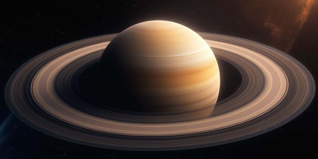 Das beeindruckende Bild der Ringe von Saturn.
