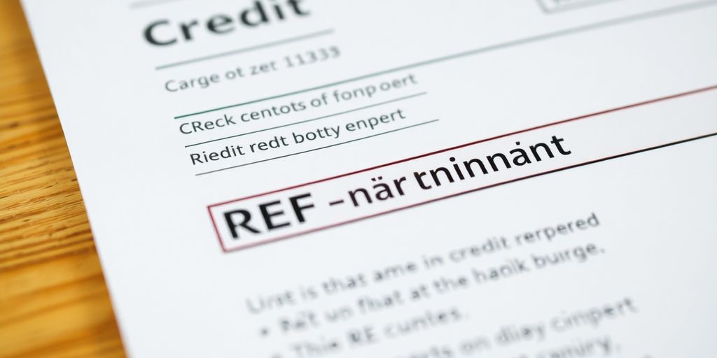 Luottotietoraportti, jossa näkyy REF-merkintä.
