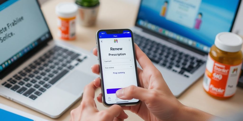 Renew prescription online using smartphone