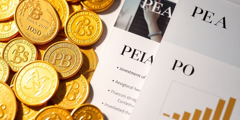Pièces d'or et documents d'investissement en PEA.