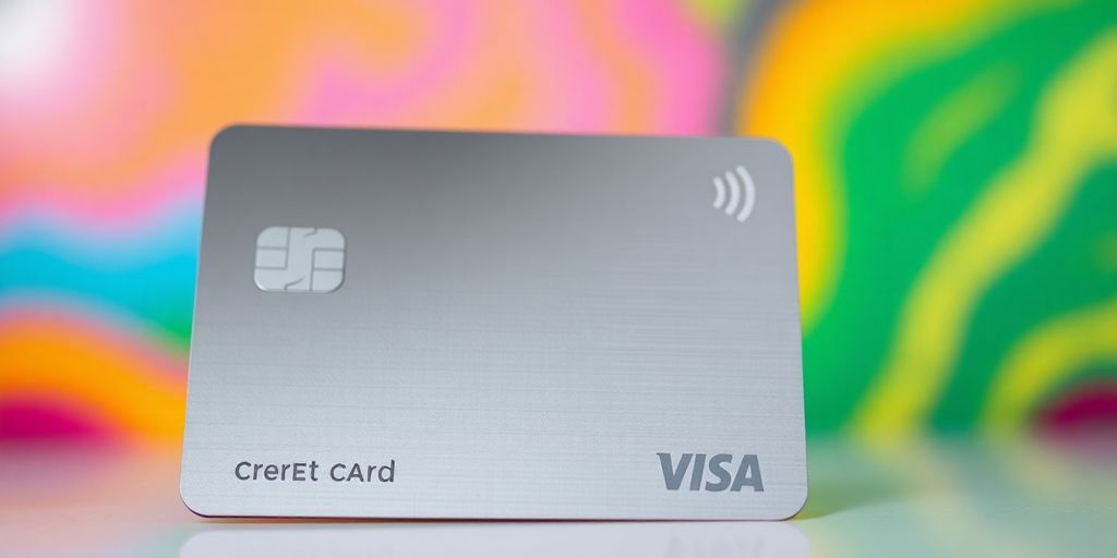 Cartão PicPay com fundo abstrato
