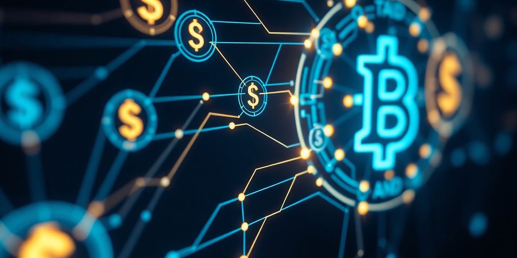 Cryptocurrency trading bot with digital currency.
