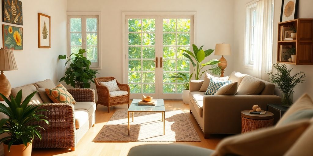 Hogar seguro y confortable con luz natural.