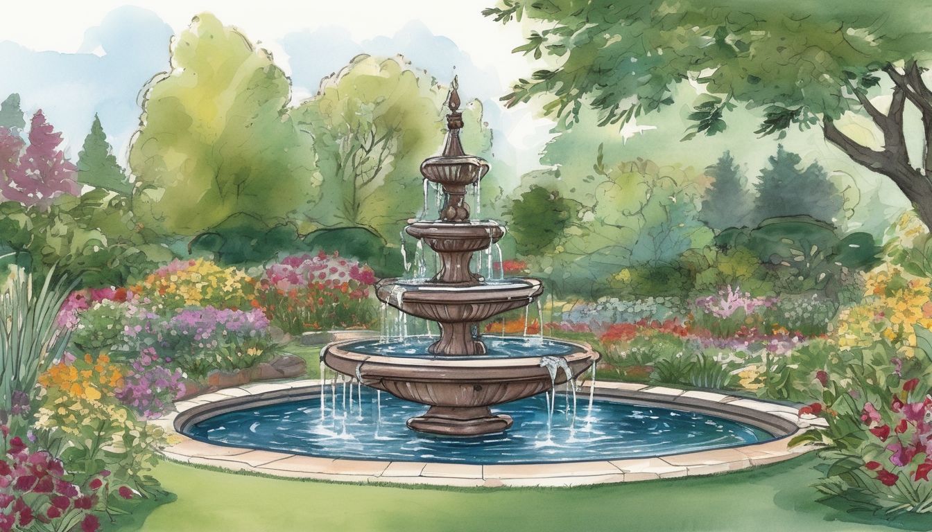 garden pond fountain
