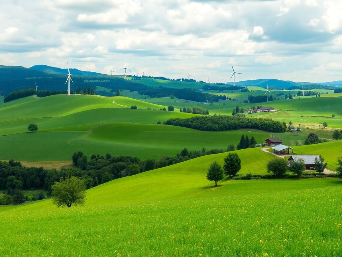 Energie regenerabilă în peisajul rural românesc.