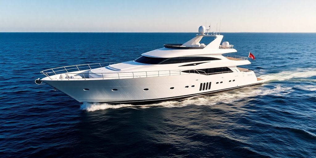 Delta Marine's Alliance yacht on the water.