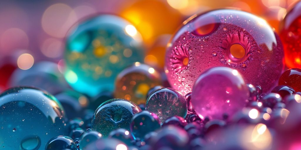 Cristalli liquidi colorati al microscopio