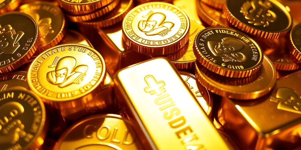 Lingots d'or et pièces d'or