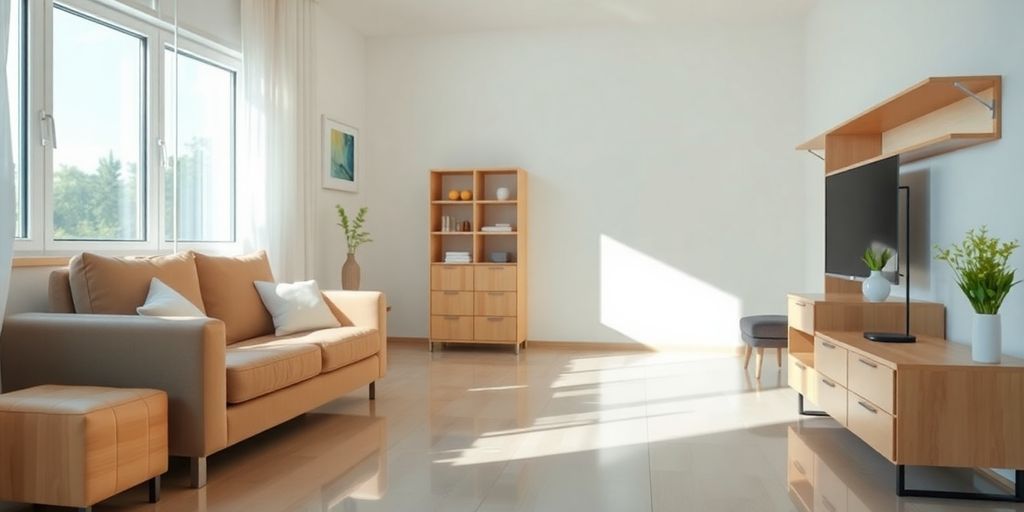 Apartament curat și igienizat în București.