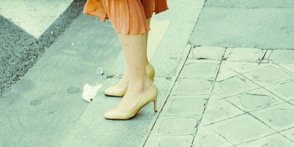 a person wearing high heels