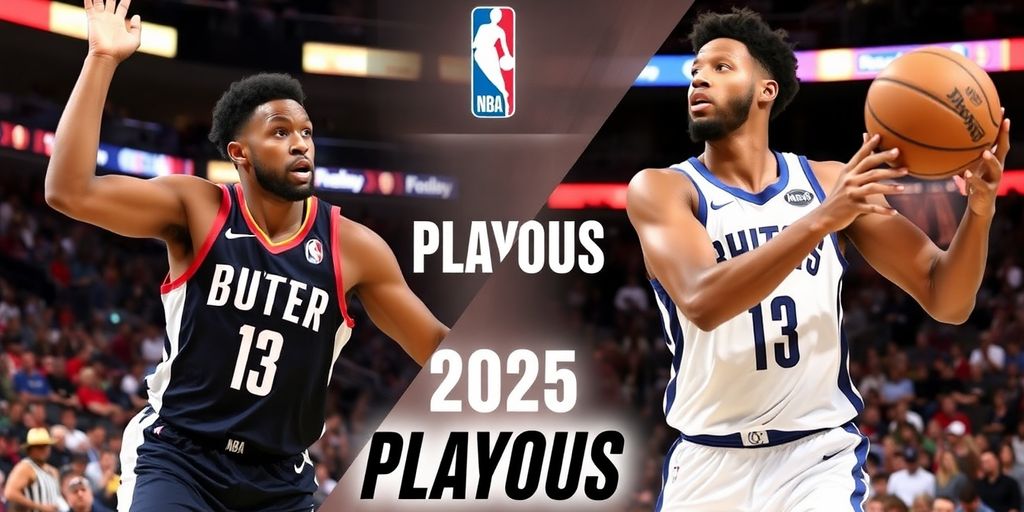 Jimmy Butler and Tyler Herro competing in the 2025 playoffs.