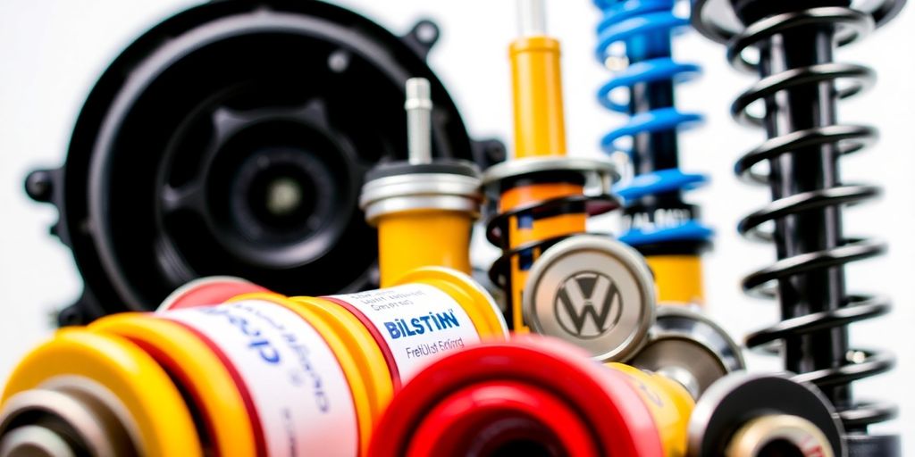 Febi Bilstein logo with Volkswagen car parts.