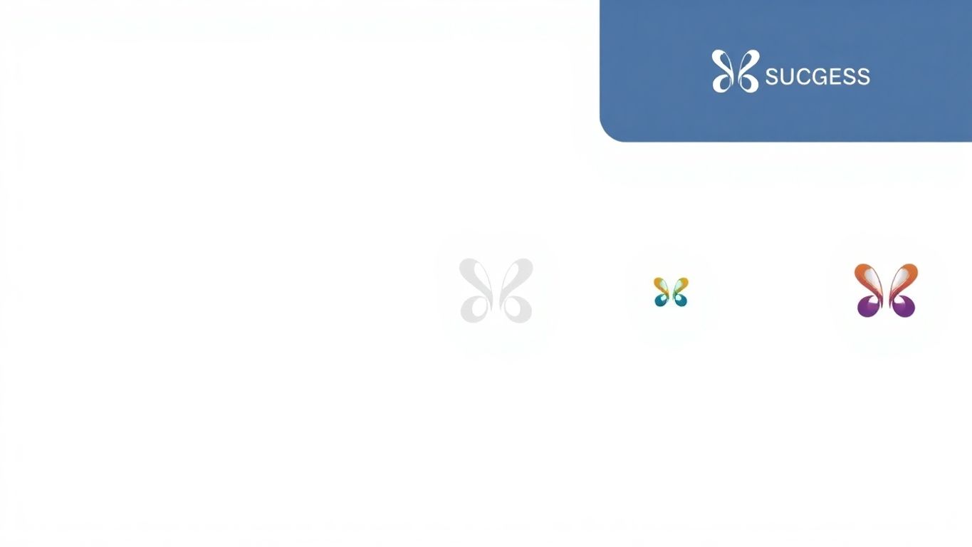 Moderne logo design illustrasjon med myke farger.