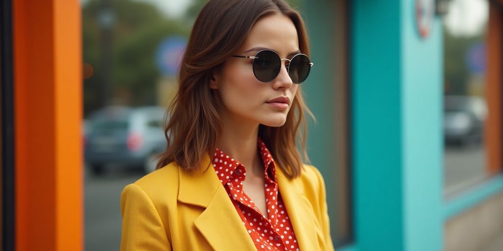 Mode Modell trägt Only Kleidung in urbaner Umgebung.