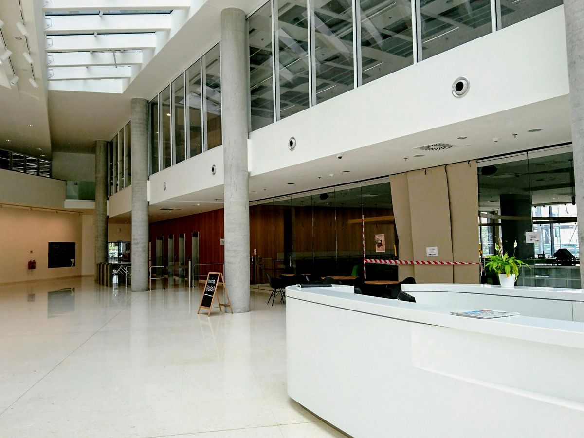 white building interior