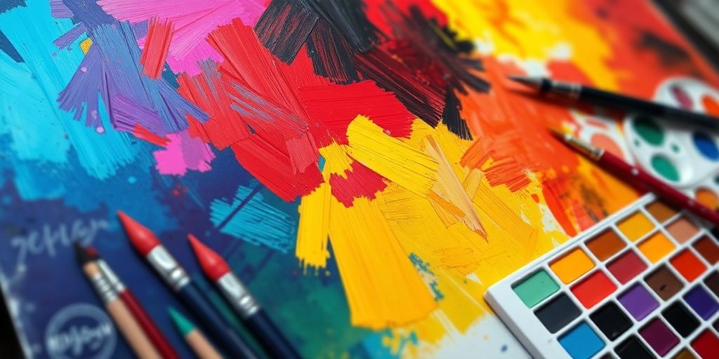 Digital painting tools on Krita interface.