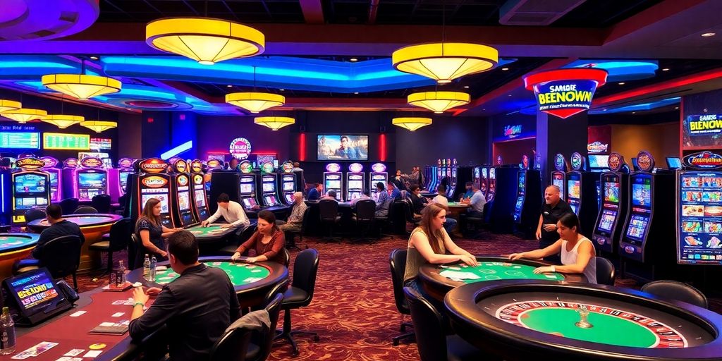 Players enjoying various casino games at BetMGM Ontario.