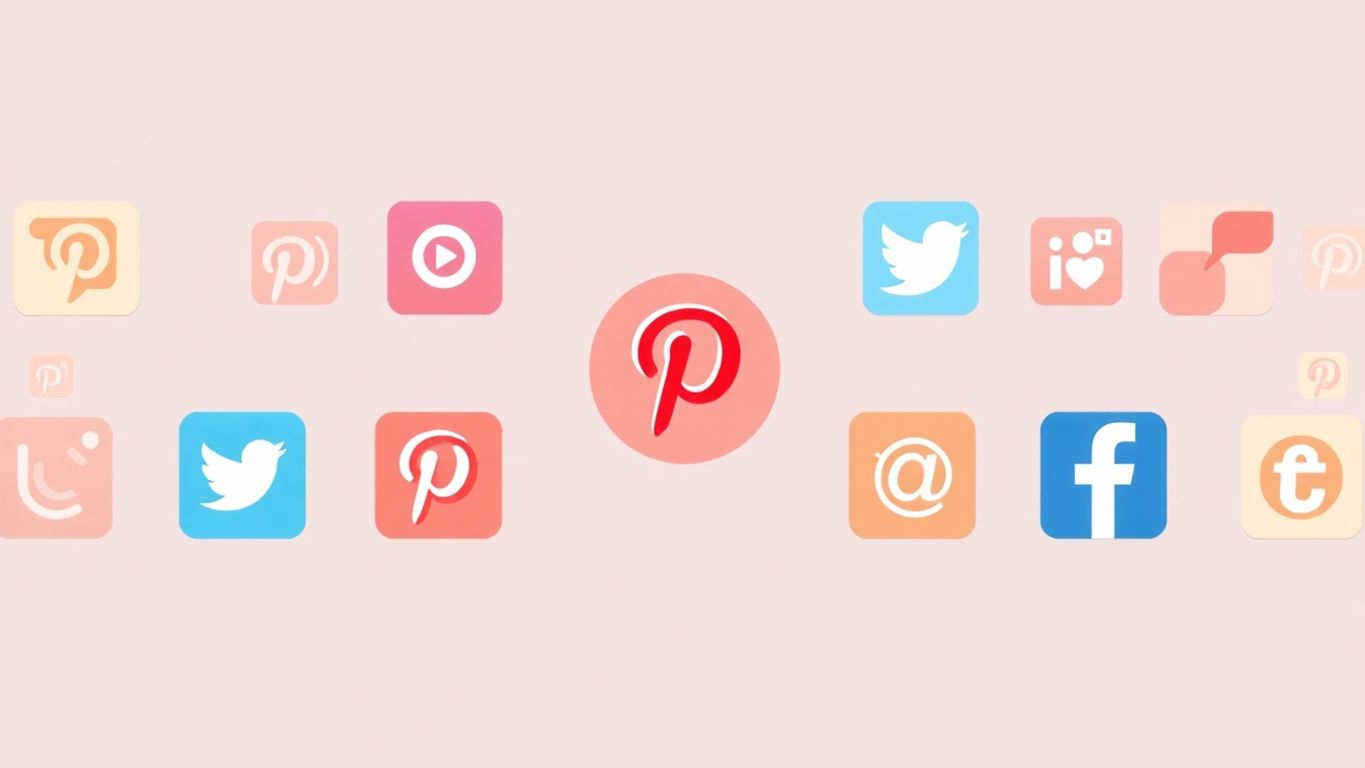 Sammenligning av Pinterest og andre sosiale medier.