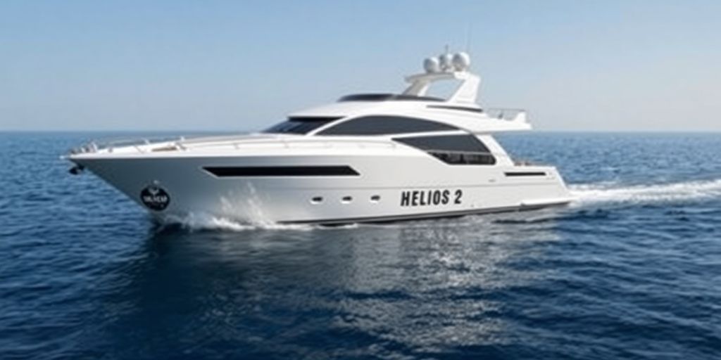Helios 2 yacht at sea