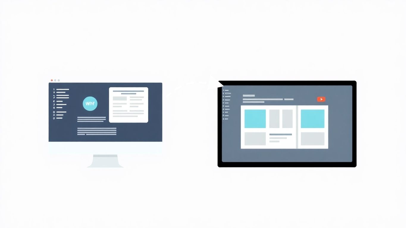 Illustrasjon av programvare med brukervennlighet og implementering.