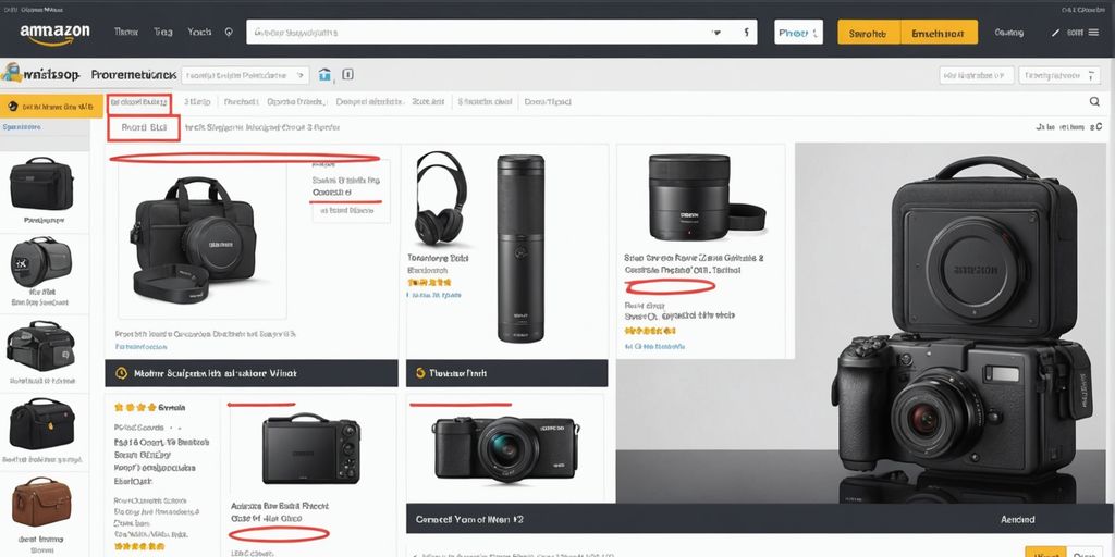 Amazon product listing with highlighted title