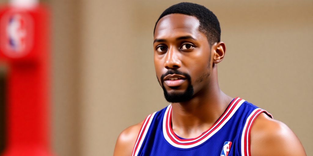 Gilbert Arenas in a basketball uniform.