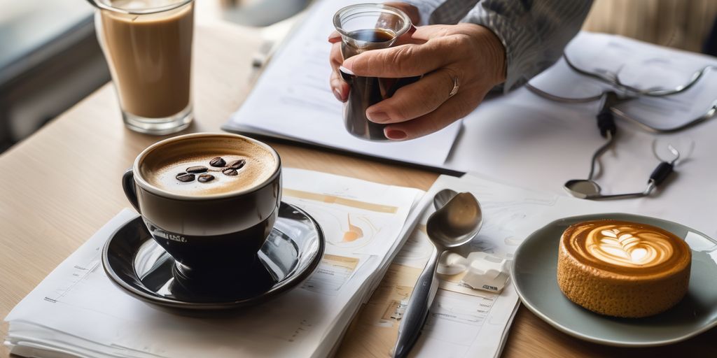 doctor consultation about coffee and cholesterol
