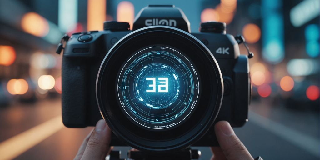 AI generating marketing content on a digital screen.